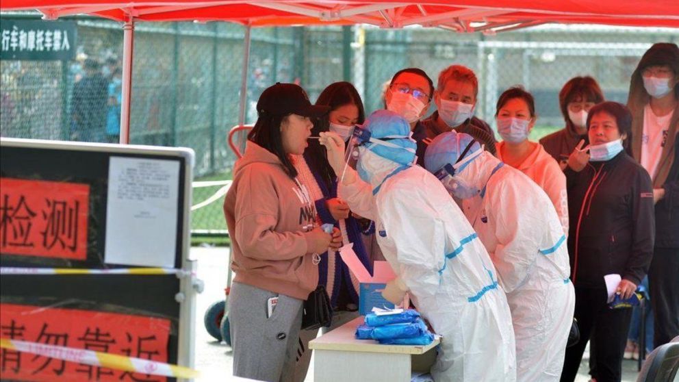 Testeos masivos por rebrote de covid en una ciudad china