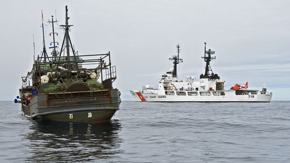 Boutwell captures high seas drift net