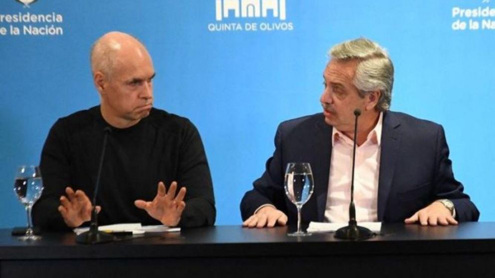 Alberto Fernández y Horacio Rodríguez Larreta dialogaron esta tarde