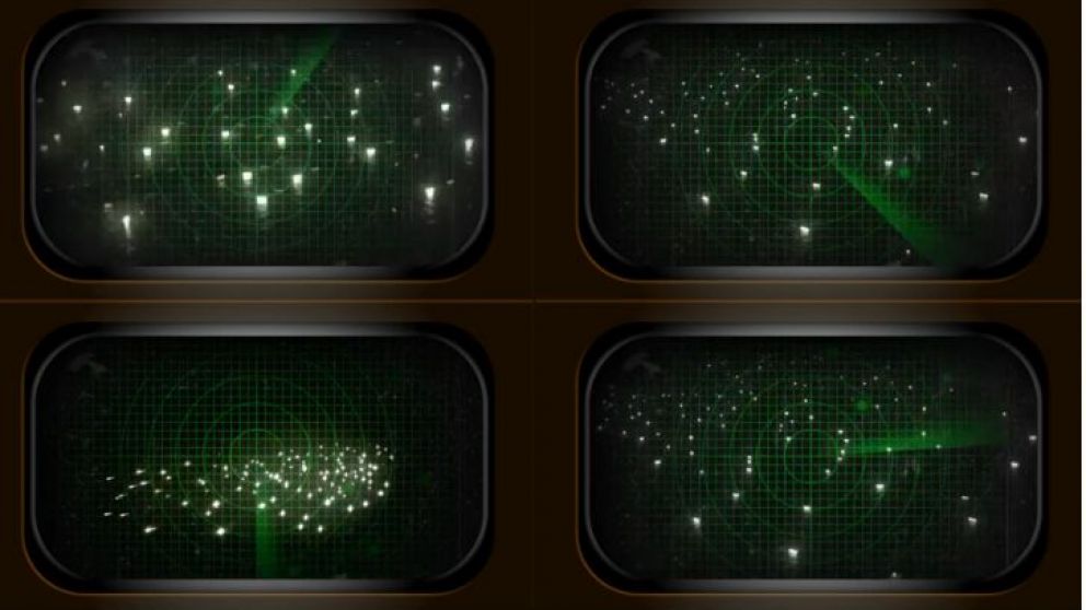 Los radares detectan la presencia de pesqueros y establecen la ubicación para determinar si violan la Zona de Exclusión marítima