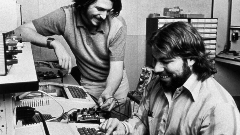 Steve Jobs y Steve Wozniak, cofundadores de Apple