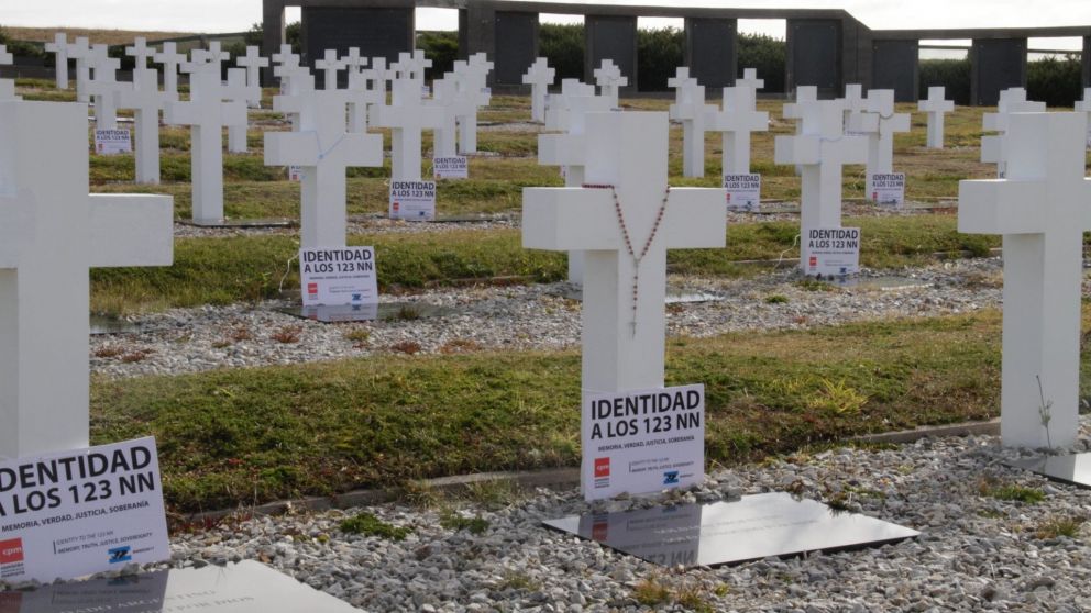 El cementerio de Darwin, ubicado en las Islas Malvinas