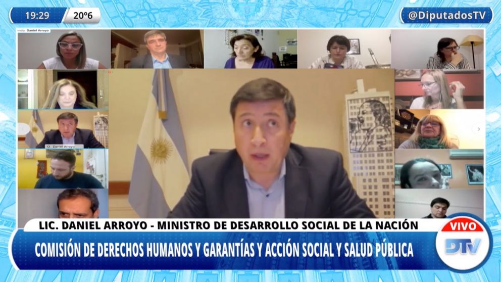 Diputados: Daniel Arroyo expuso sobre un proyecto integral para personas en situación de calle