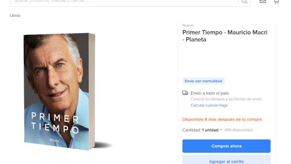Ya se puede comprar "Primer Tiempo", el libro de Mauricio Macri