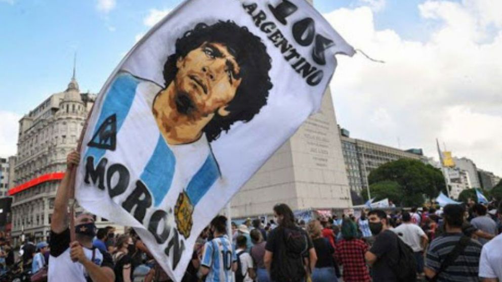10-M: El Obelisco porteño será el epicentro de la marcha por la muerte de Diego Maradona