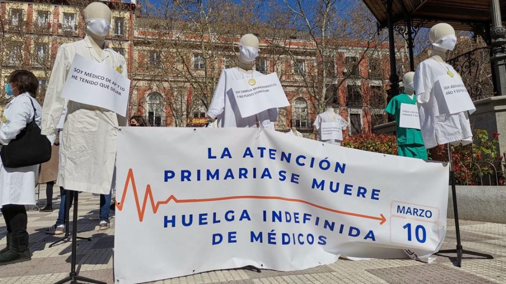 Huelga de médicos por tiempo indefinido en Madrid
