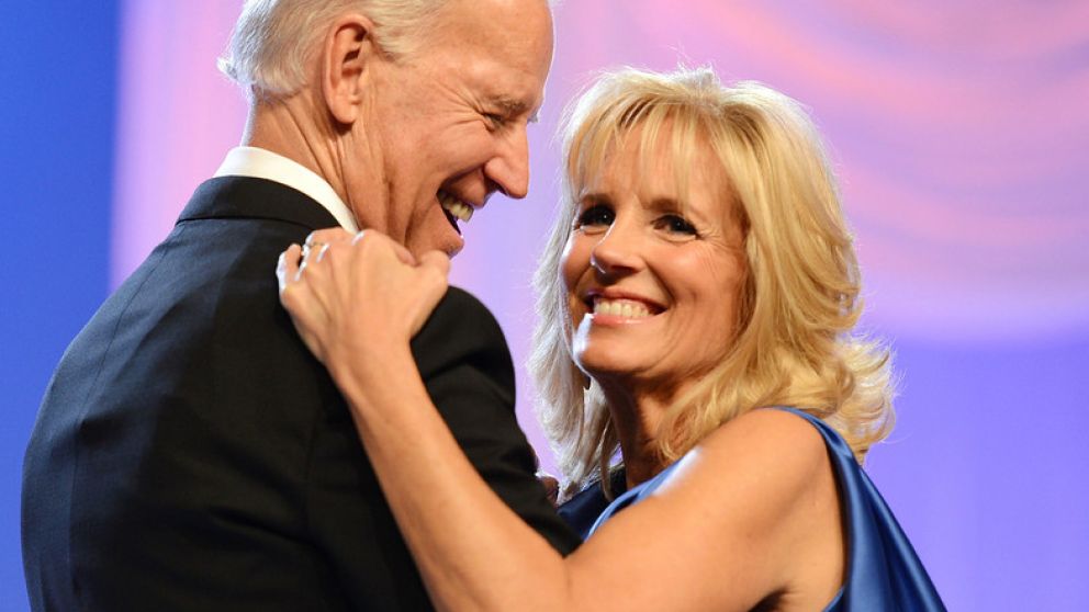 Jill junto a su esposo Joe Biden