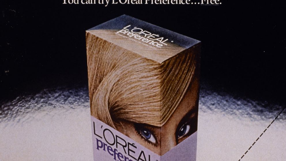 La publicidad de 1971 buscaba promocionar la tintura Preference