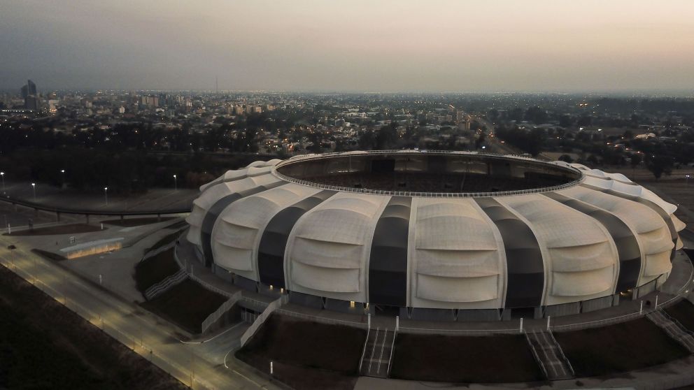 El estadio terminó de construirse en mayo de 2020, pero no se usó hasta ahora por la pandemia