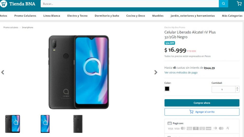 La Tienda BNA ofrece 40 modelos de celulares, pero tambi�n hay auriculares, tablets y relojes inteligentes