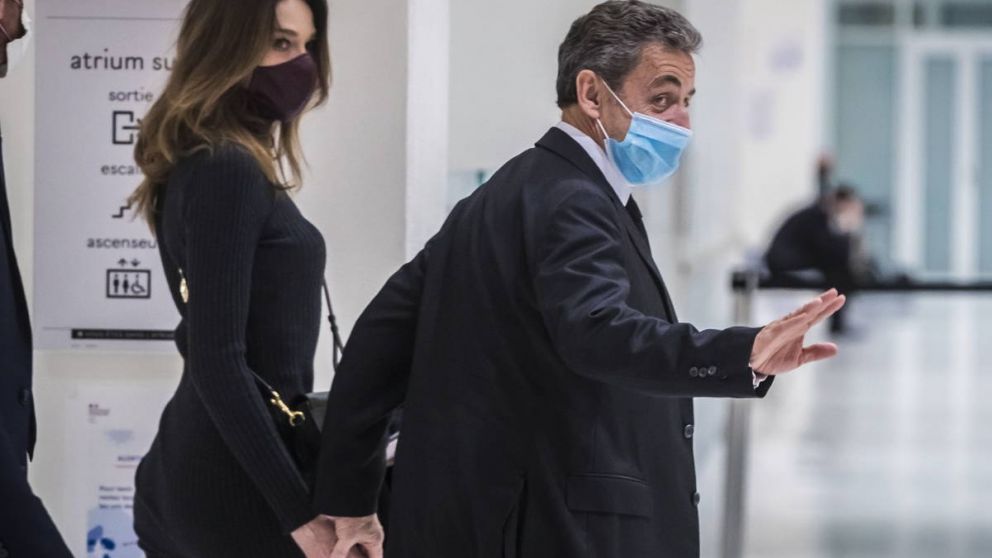Sarkozy y su esposa, la cantante Carla Bruni