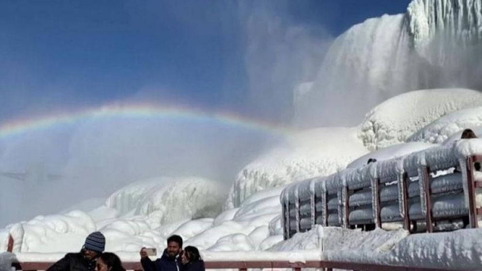 Cataratas del Niágara congeladas por la ola de frío