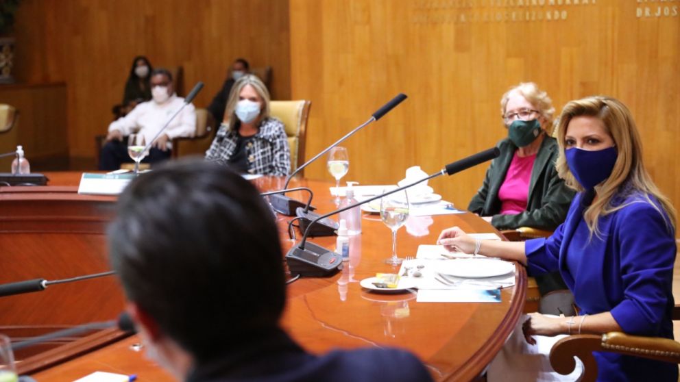 La primera dama es presidenta honoraria de la Fundación Banco Nación