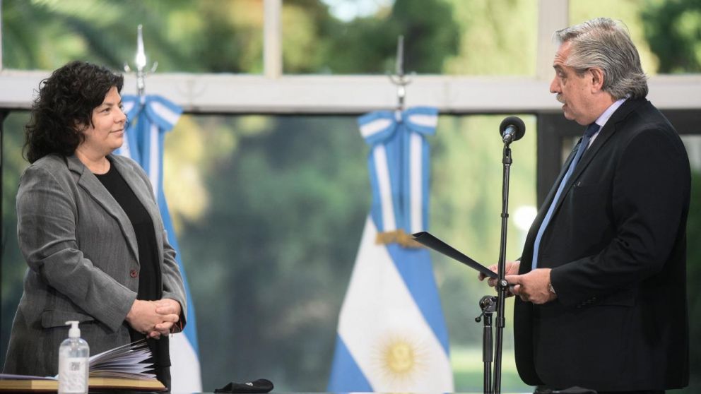 La foto oficial de la jura en la Residencia de Olivos 