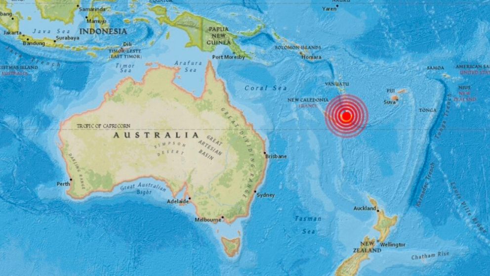 Islas de la Lealtad y Nueva Caledonia en alerta por terremoto
