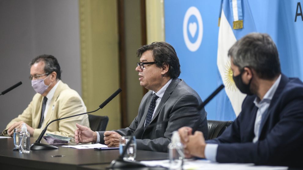 Bauer, Moroni y Lammens, los ministros que anunciaron el Repro
