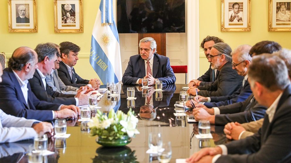 La única reunión entre el presidente Fernández y la Mesa de Enlace fue en diciembre de 2019