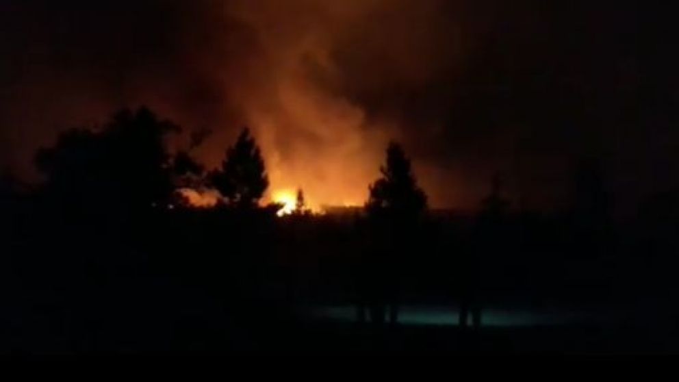 Incendio forestal en El Bols�n hoy