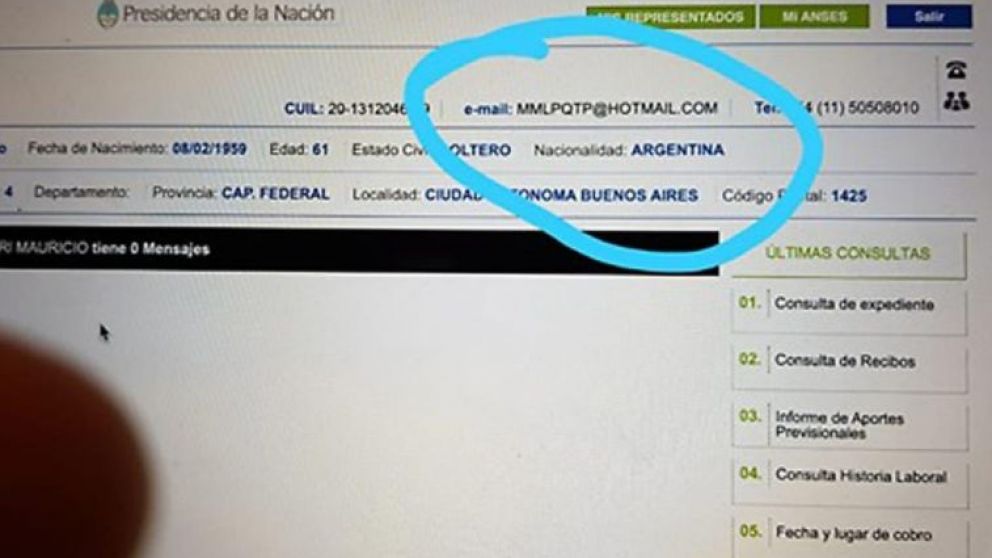 Hackearon la cuenta de Anses de Mauricio Macri 