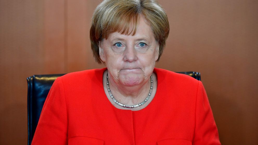 La canciller alemana mostró su molestia