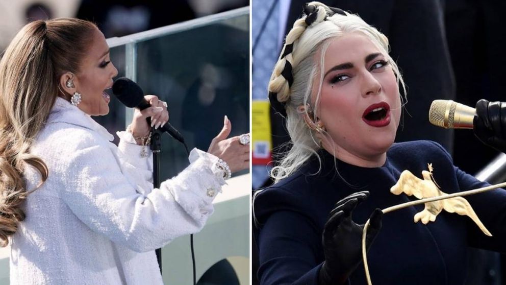 Jennifer López y Lady Gaga fueron las estrellas de la ceremonia