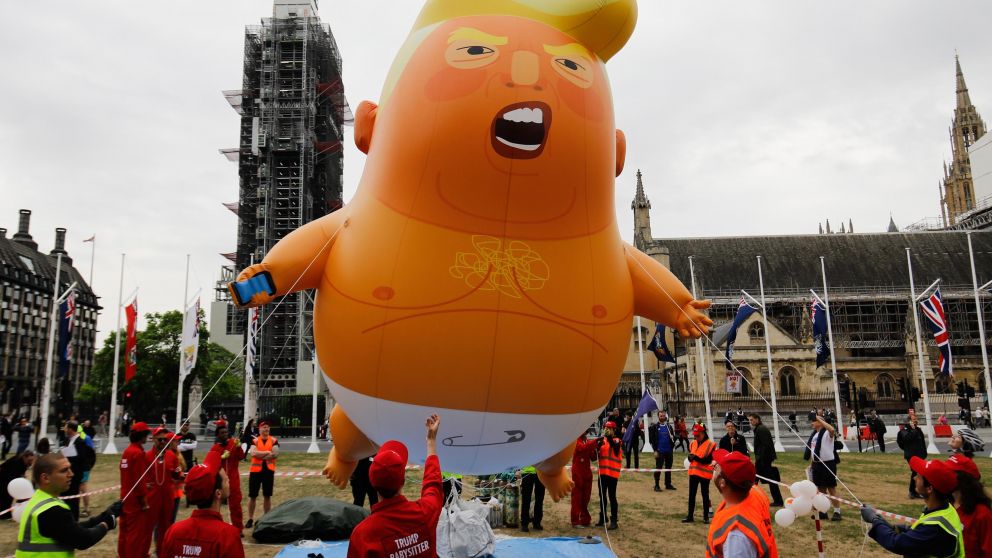 El globo con el bebé Trump furioso estará en el Museo de Londres