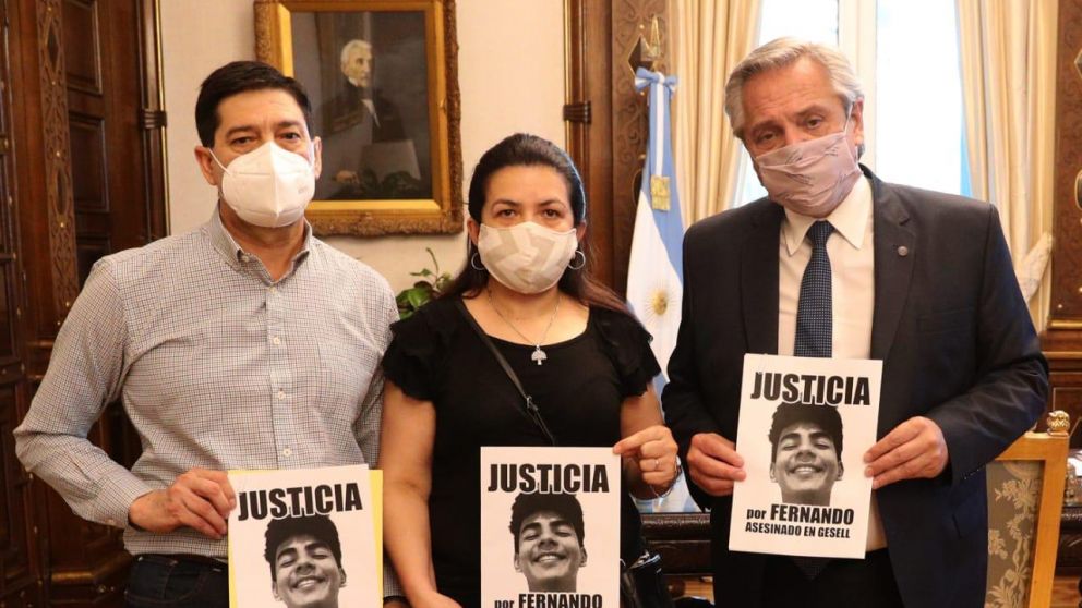 Alberto Fernández recibió a los padres del joven asesinado por rugbiers en Villa Gesell