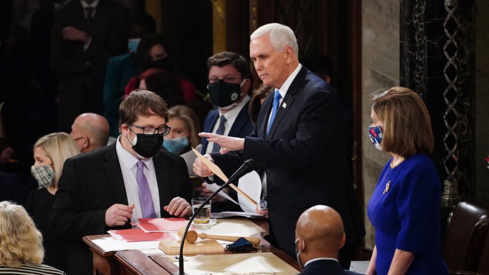 Mike Pence confirmó el triunfo de Joe Biden sobre Donald Trump