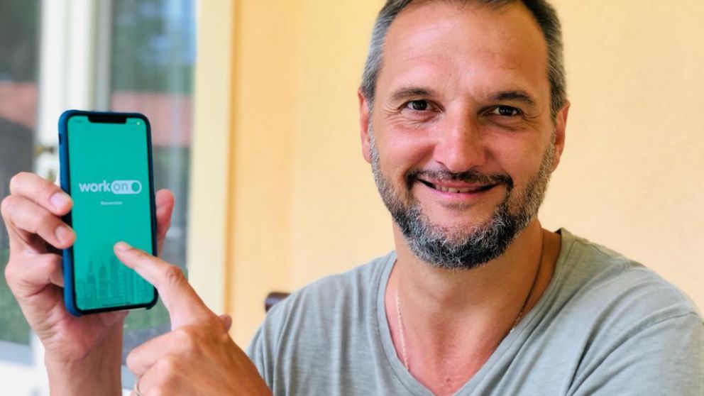 Fabio Boggiano lanzó con dos socios una App que une empresas y candidatos para búsquedas laborales,