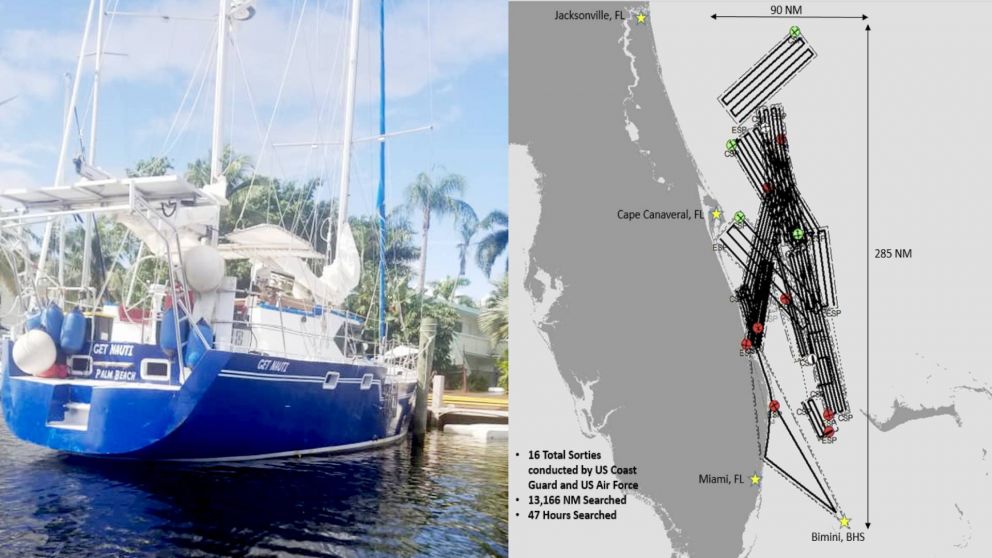 Se trata de un barco Mako Cuddy Cabin azul y blanco, de 29 pies, que salió del puerto de Bímini, Bahamas