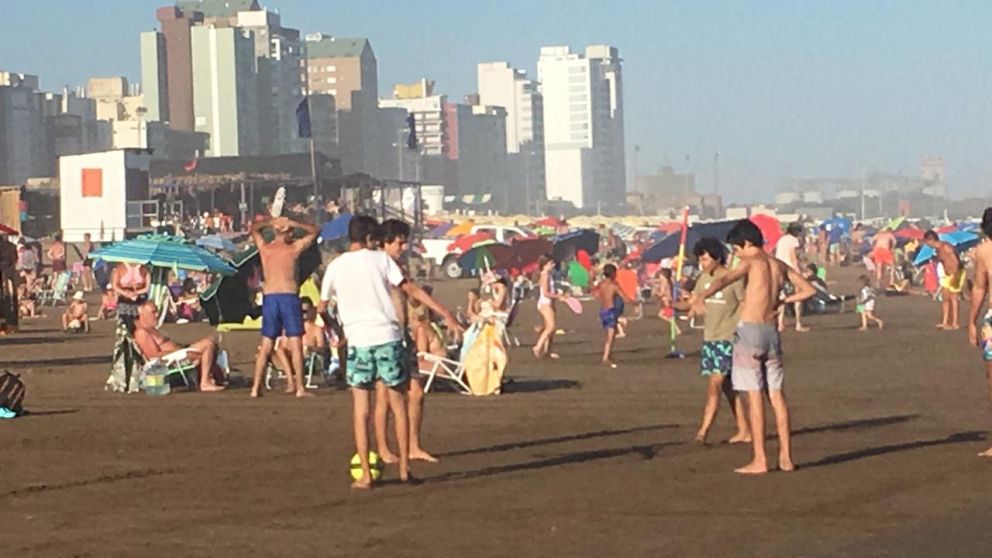 Primeras imágenes de la temporada de verano en las playas bonaerenses