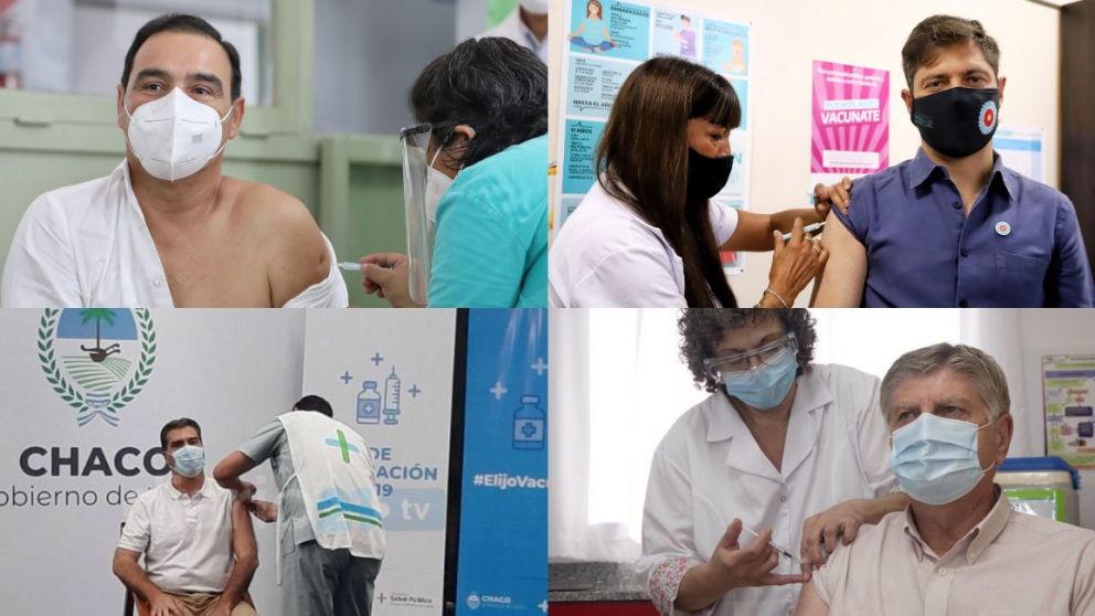 Los goberadores Gustavo Valdéz, Axel Kicillol, Jorge Capitanich y Sergio Zilioto ya cuentan con la Sputnik V