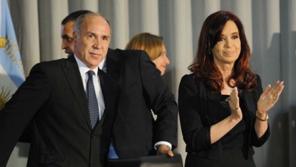 Lorenzetti, en tiempos en que era Presidente de la Corte y Cristina, Jefa de Estado