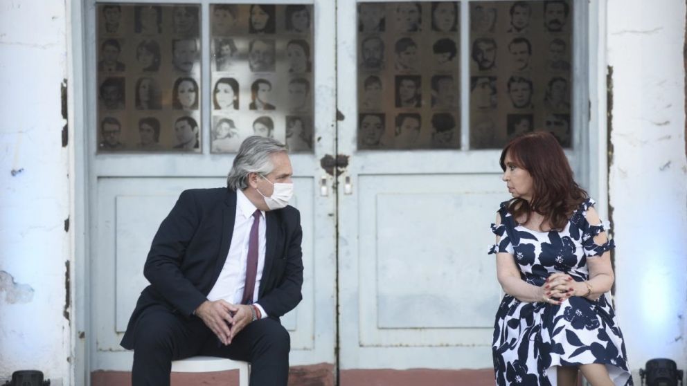 Alberto Fernández y Cristina Kirchner se reencontraron en un acto en la ESMA