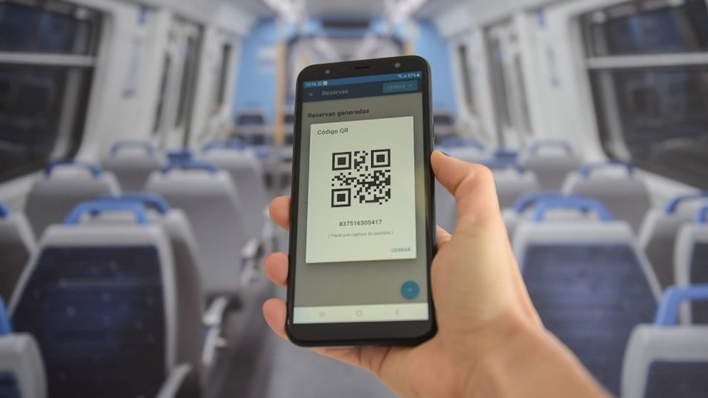Una de las opciones para viajar es bajar al APP Reservá tu tren de Trenes Argentinos