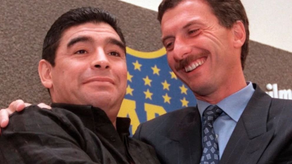 Maradona y Macri tuvieron una conflictiva relación durante el último paso del futbolista por Boca