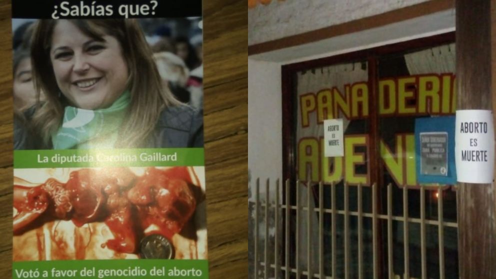 Militantes antiabortistas escracharon la panadería de los padres de una diputada en Entre Ríos