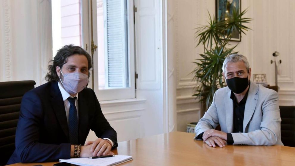 Cafiero junto a Ferraresi, quien dejó la intendencia de Avellaneda para ir a Vivienda