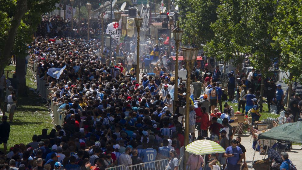 El homenaje terminó en una súplica de que no hubiera heridos o algo peor