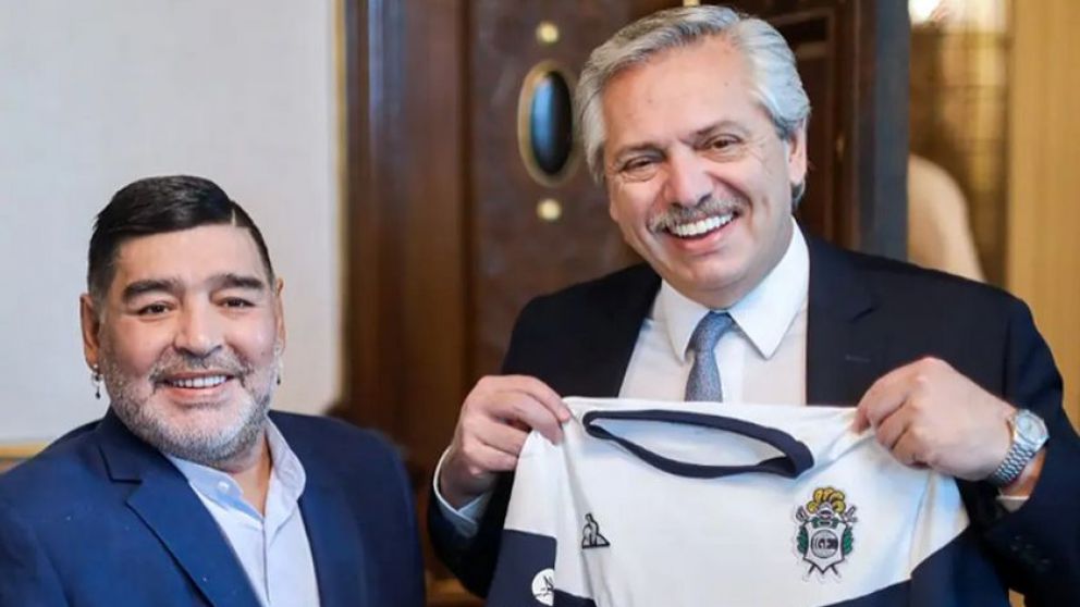 La última visita de Diego Maradona a la Casa Rosada