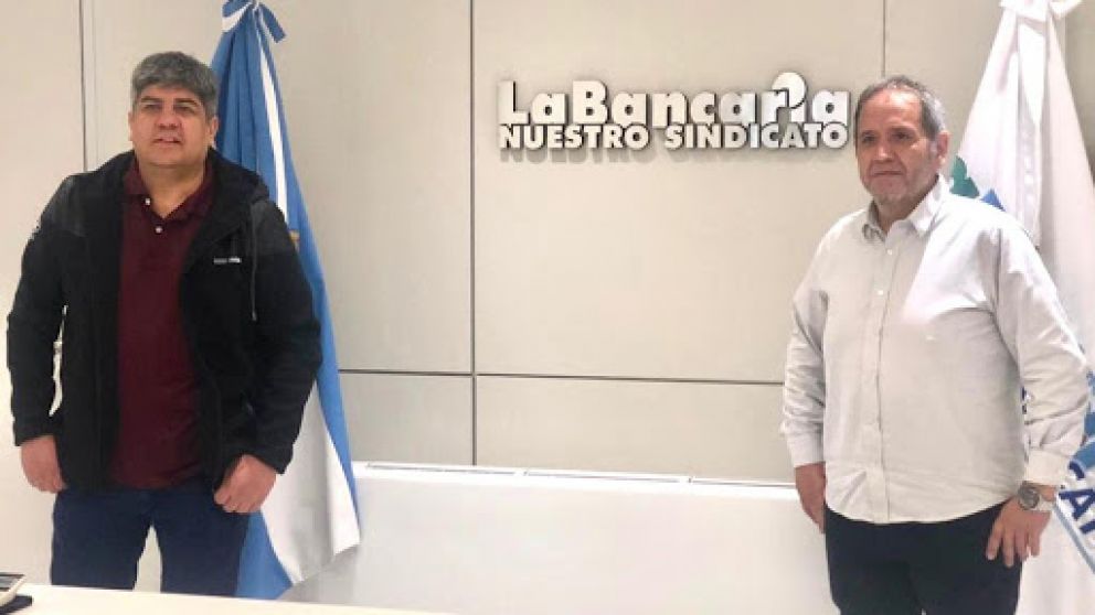 Moyano junto a Sergio Palazzo, la Asociación Bancaria participará del "Caravanazo"