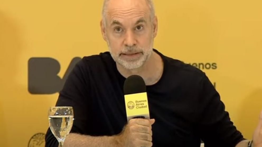 Larreta habl� desde la sede del gobierno porte�o en Parque Patricios