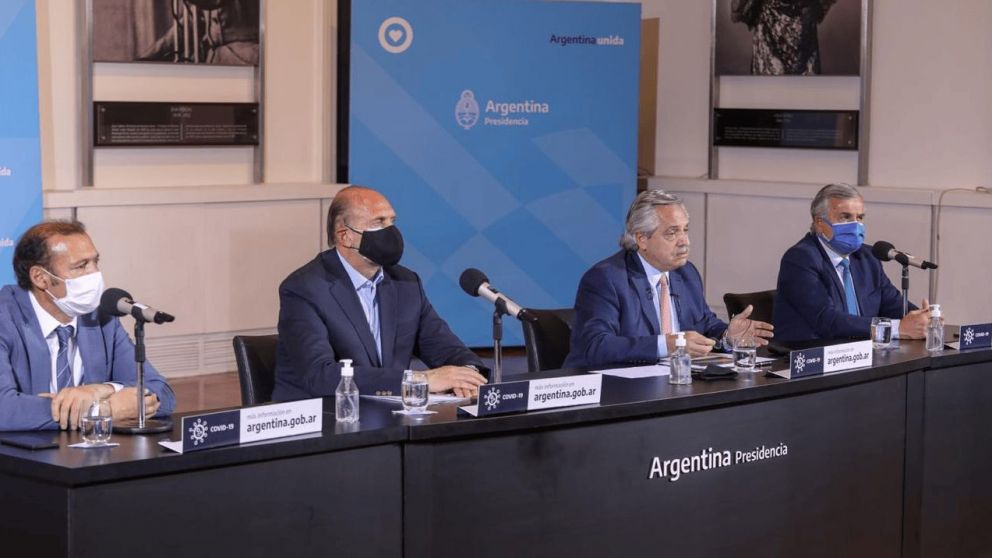 El anuncio en la Casa Rosada el viernes 9 de octubre junto a los mandatarios de Santa Fe, Neuqu�n y Jujuy