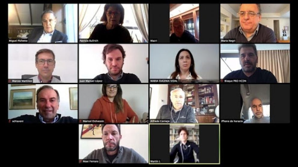 Los referentes de Juntos por el Cambo se reunieron por última vez de manera virtual un día después del banderazo del 12 de octubre