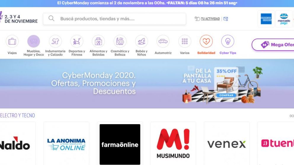 ¿Cuándo arranca el Cyber Monday 2020?