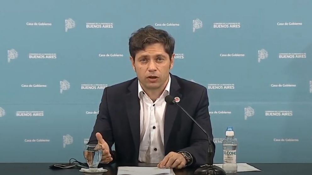 El gobernador bonaerense ofreció una conferencia de prensa desde la Casa de Gobierno de La Plata