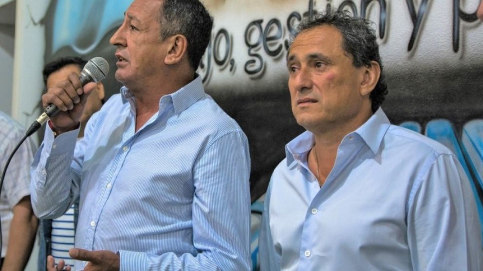 Omar Maturano (La Fraternidad) y Sergio Sasia (Unión Ferroviaria)