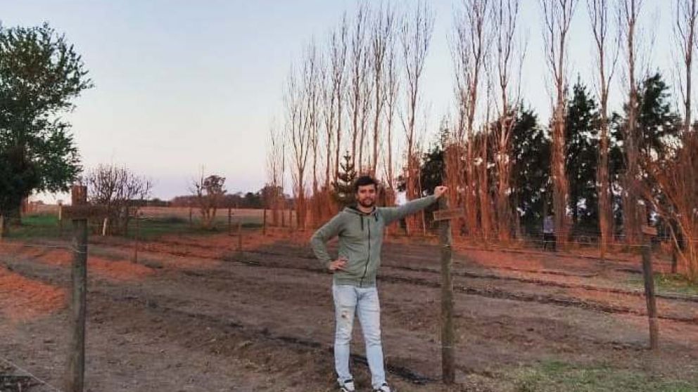 Pablo Drovetta instaló el segundo viñedo de la provincia de Santa Fe