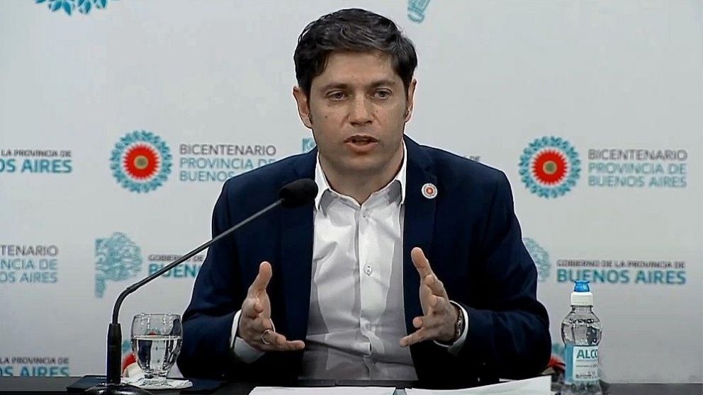 El gobernador bonaerense, Axel Kicillof