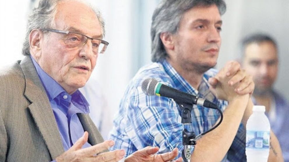 Los diputados Carlos Heller y Máximo Kirchner, autores de la iniciativa